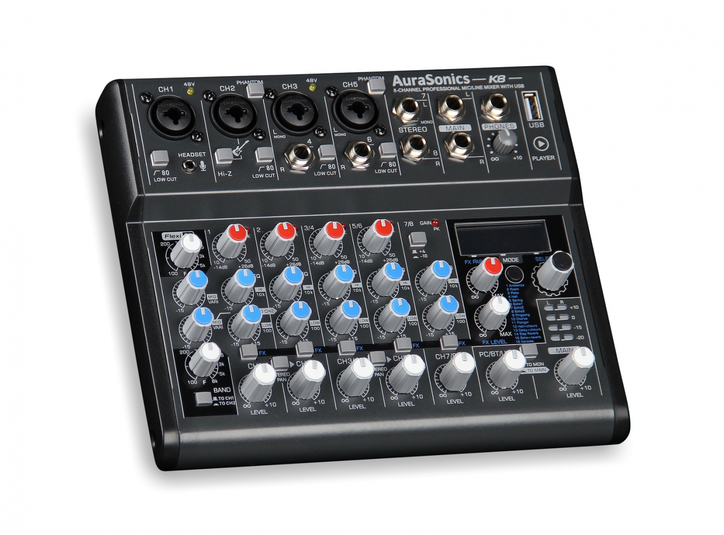 AuraSonics K8 компактный микшерный пульт в Кущевской
