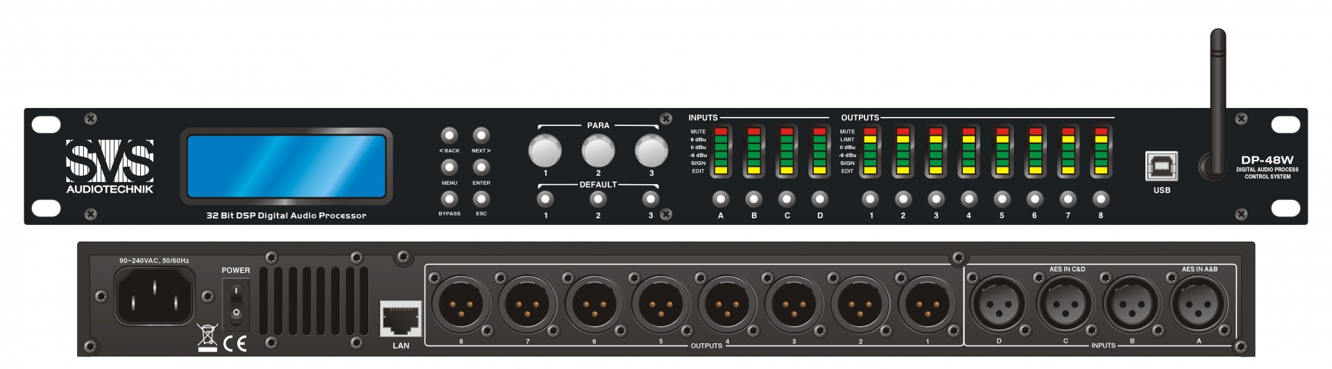 SVS Audiotechnik DP-48W Цифровой процессор: 4 входа 8 выходов в Кущевской